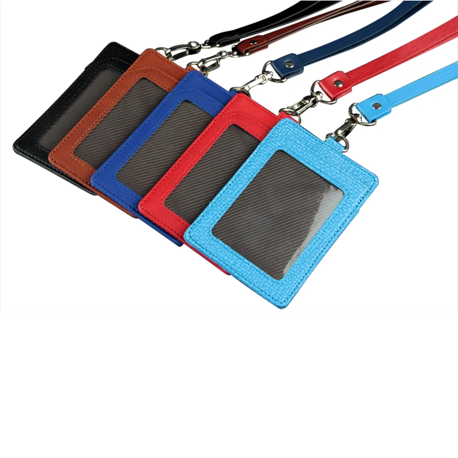 custom low price leather ID card holder