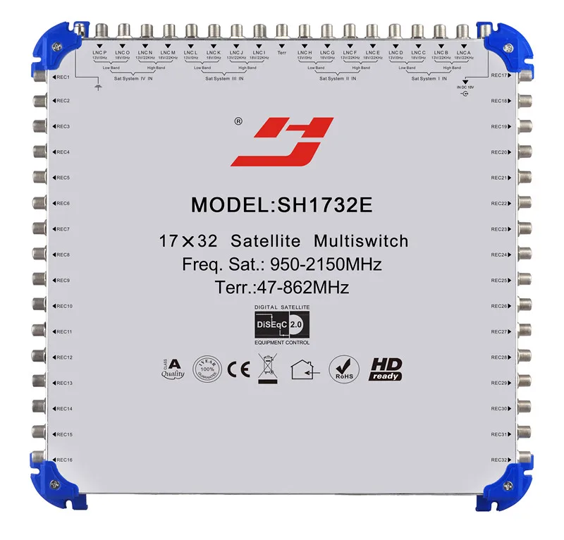 17 passion hd satellite receiver 12 out terminal Multi Switch satellite