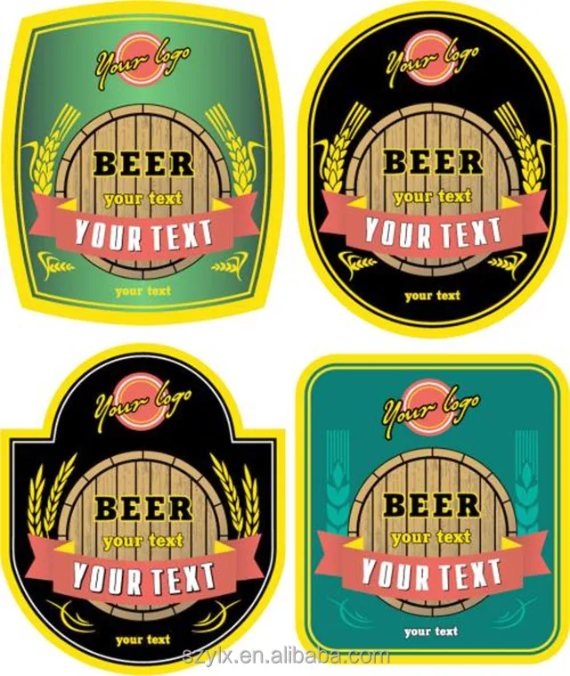 Waterproof Vinyl UV Printing Water Bottle Stickers Private Label for Bottle Logo Roll Adhesive Beer Wine Drink Glass Customized