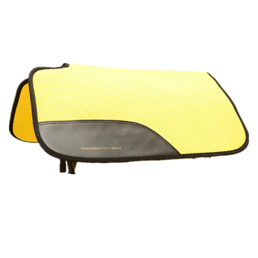Horse Racing Product Yellow Western Neoprene Felt Saddle Pads