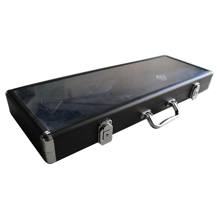 
Factory top grade acrylic aluminum 500 poker chip case for gaming set 
