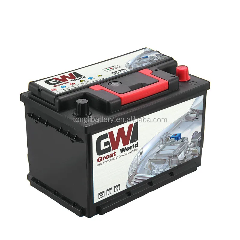 DIN57539 MF 12 в 75 Ач не требующий технического обслуживания автомобильный аккумулятор с немецким стандартом и высоким качеством