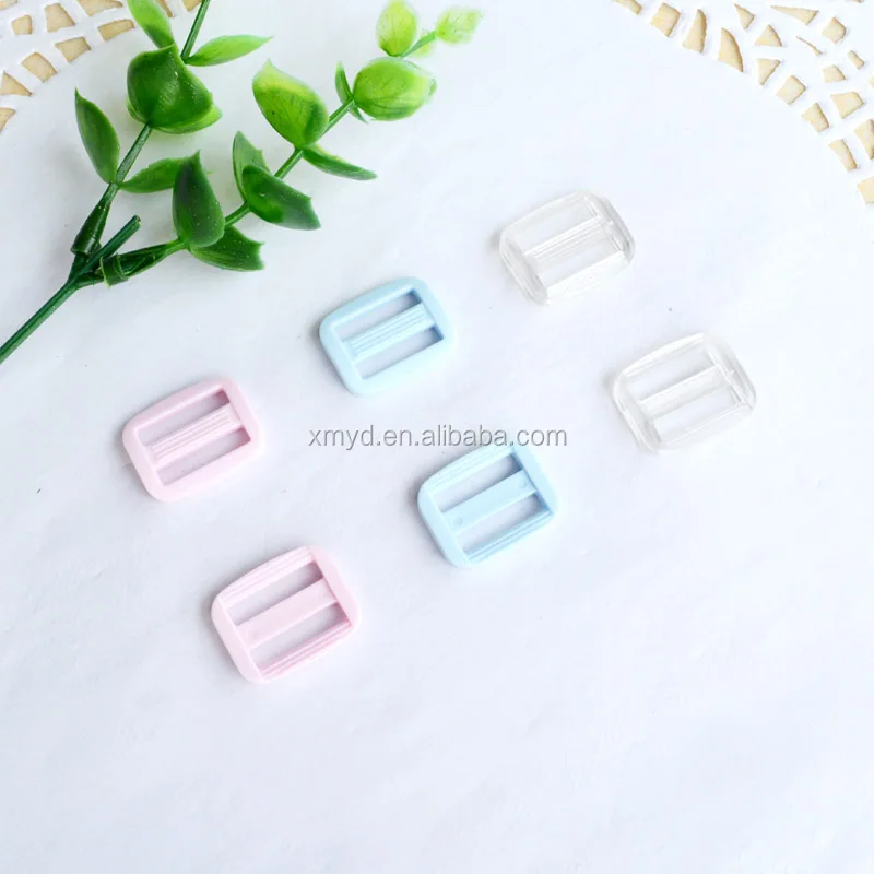 15 мм Mini Tri-glide Button Экологически чистая пластиковая регулирующая Пряжка