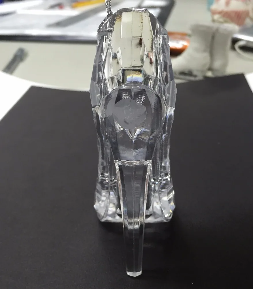 
Fashion Christmas Acrylic High Heels Shoes ornament 