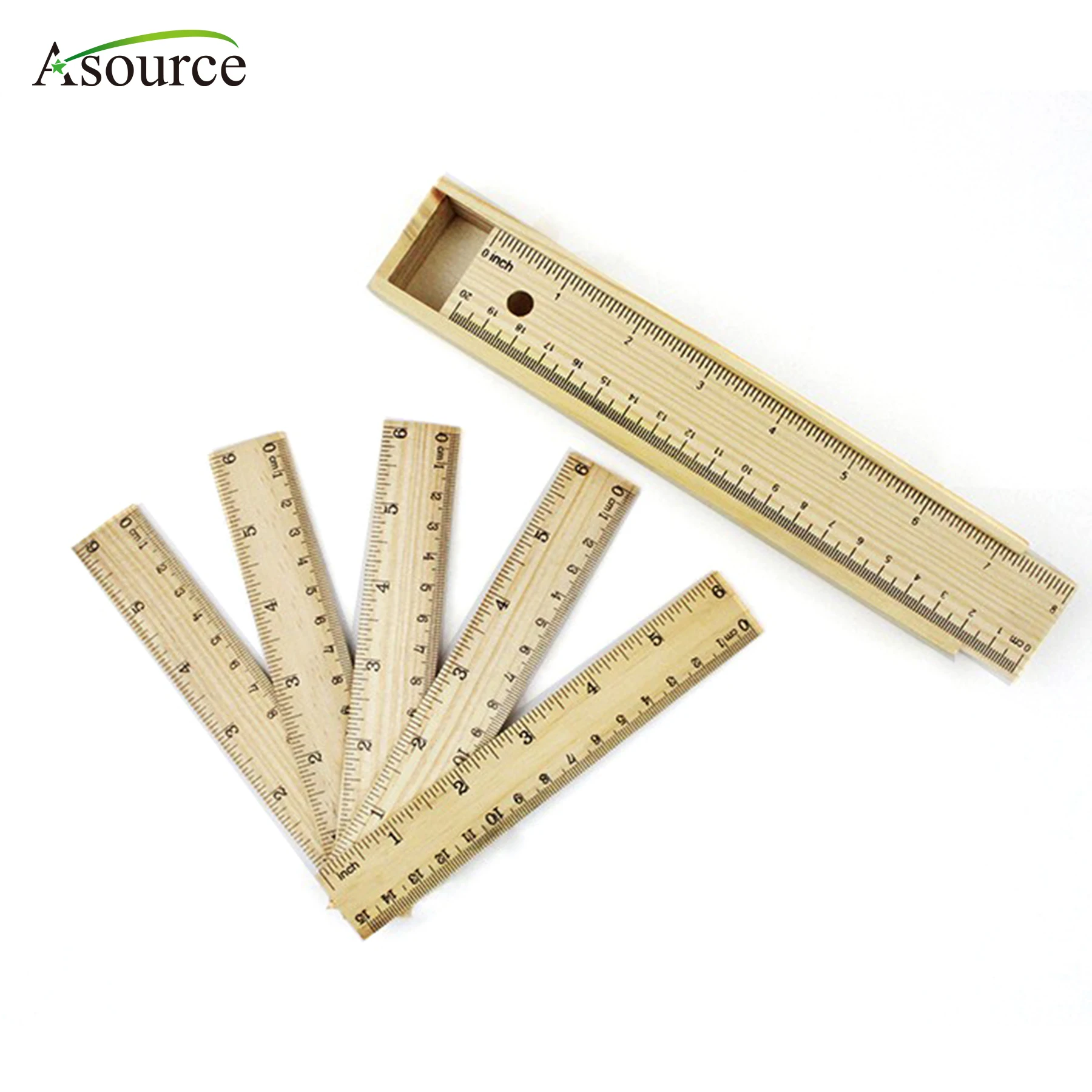 Promotion High Quality Wooden Ruler Set Of Six