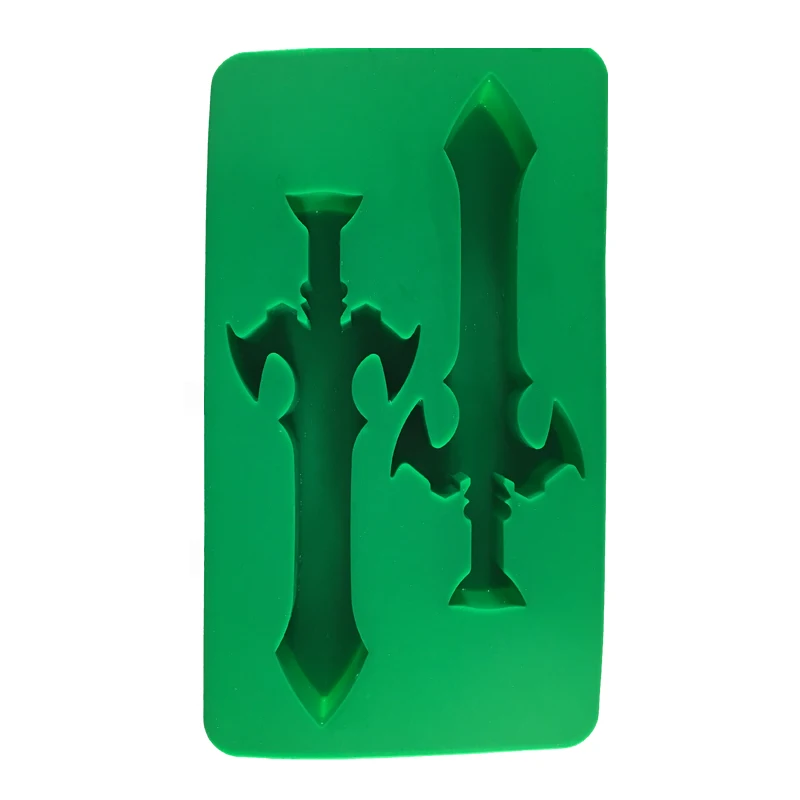 
New BPA free food grade sword shape ice cube mold silicone 
