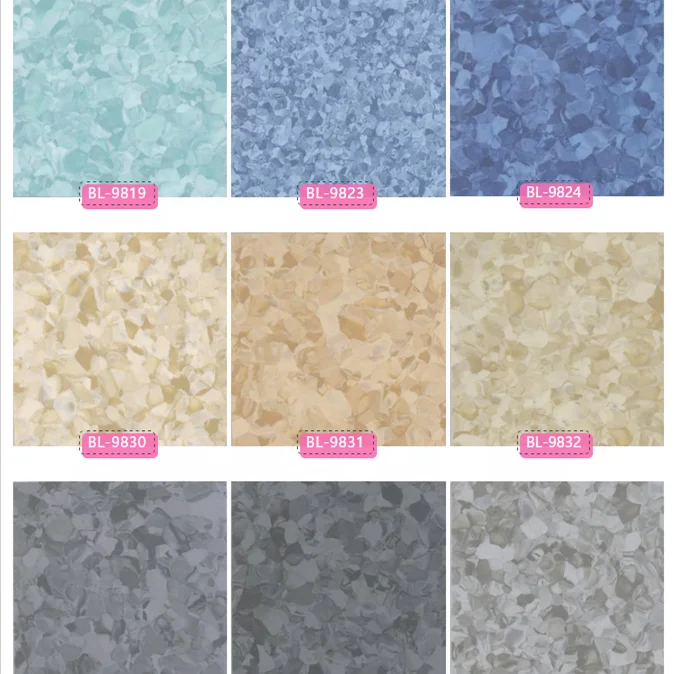 medical field recycled  homogeneous vinyl plastic pvc Flooring
