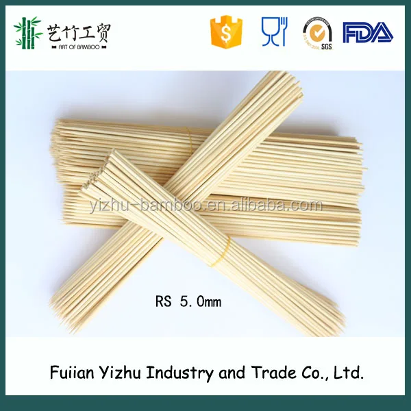 Высококачественные Натуральные 50 см Бамбуковые круглые палочки для запекания зефира