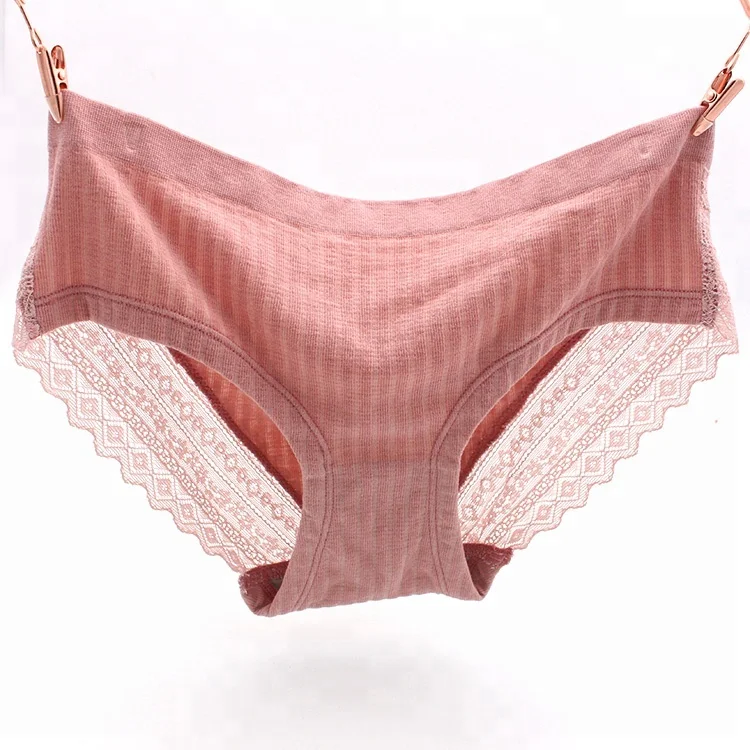 New Design Young Girl Seamless Low Waist Sexy Lace Sheer Panties Hot Sale