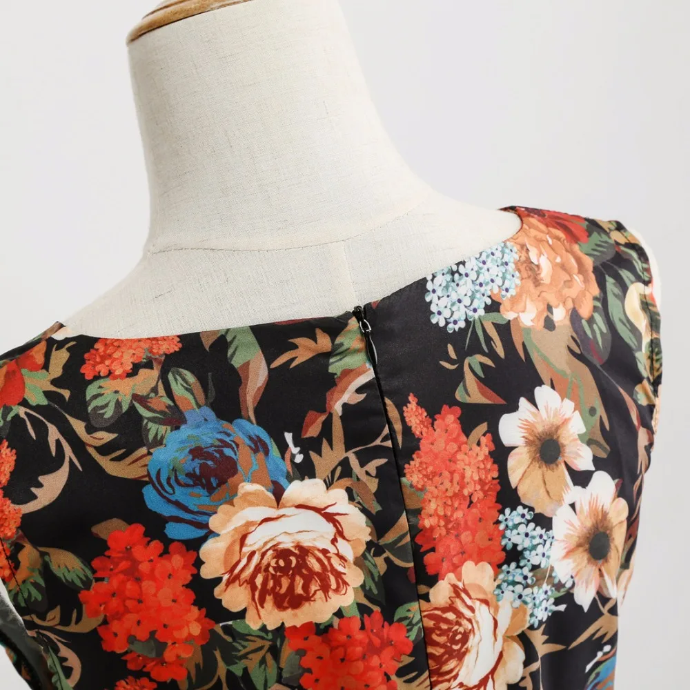 Plus Size Women Clothing Pin UP Vestidos Spring Autumn Retro Casual Party Rockabilly 50s 60s Vintage Dresses