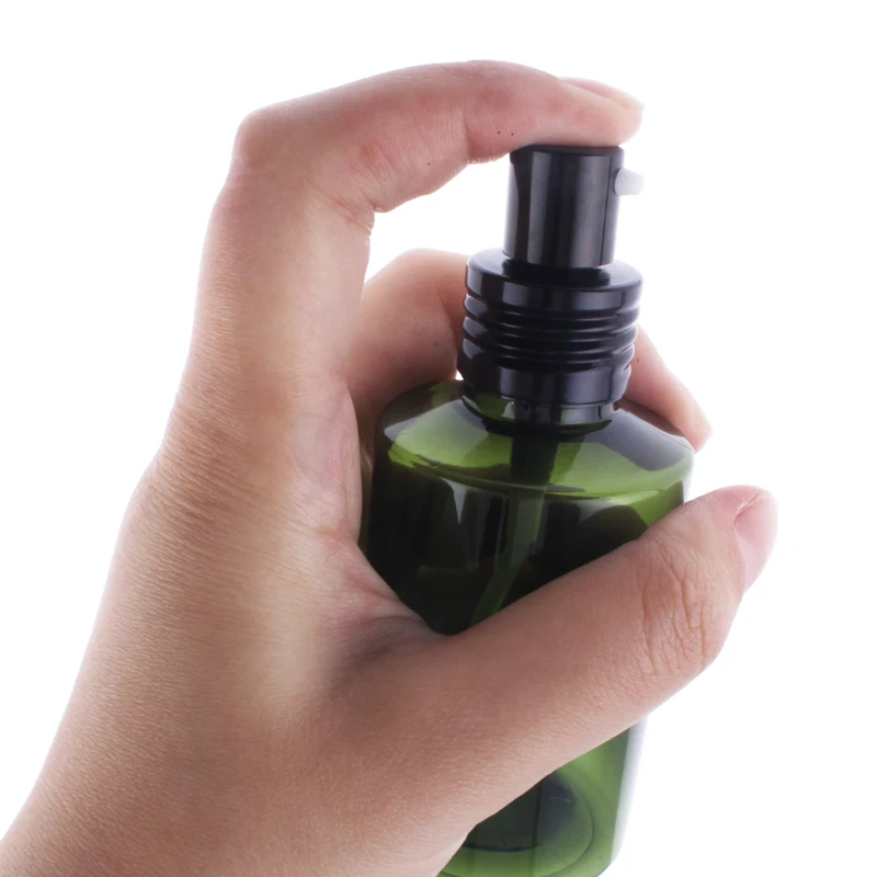 
50ml 100ml 150ml 200ml pump bottle with aluminum cream pump 