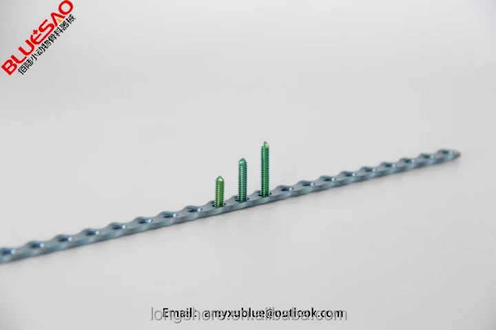 BLUESAO pure titanium locking, point contact, cuttable, compressed bothway veterinary orthopedic bone plate