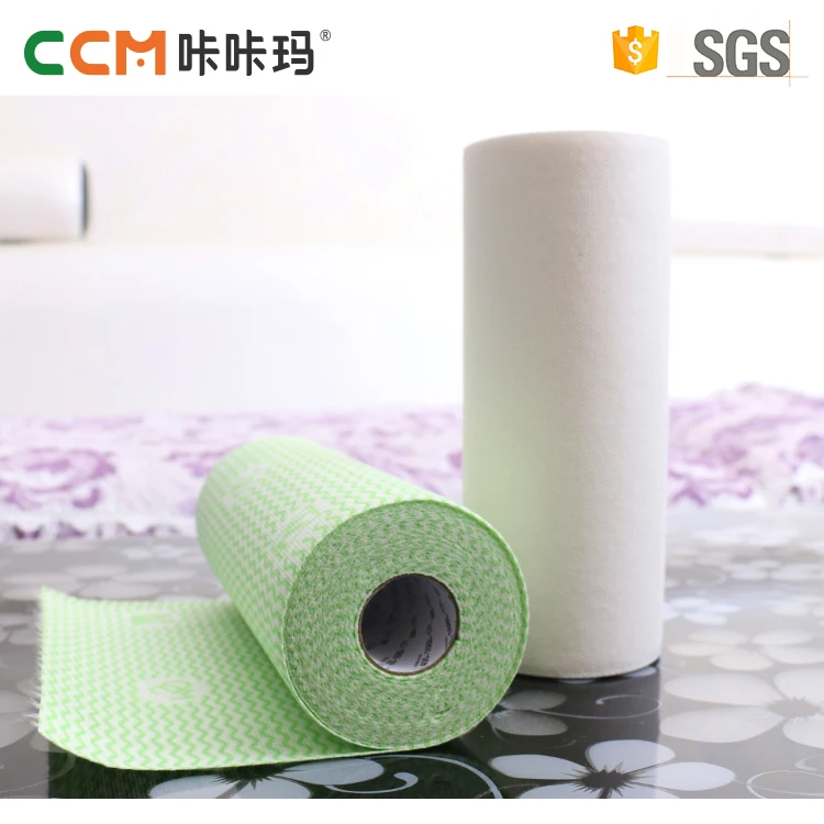 Disposable Viscose & Polyester Spunlace Nonwoven Fabrics Oil Absorbent Kitchen Cleaning Dishcloth Cleaning Cloth