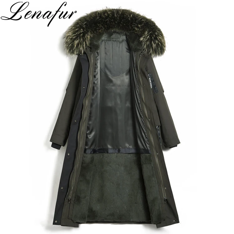 Winter Jacket Parka Fur Warm fox fur collars With rex rabbit fur Trimming Parka