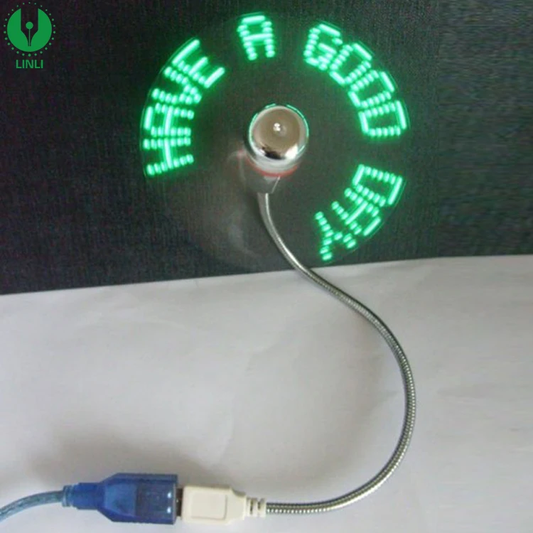 
Promotional Gifts Mini Software Programmable Fan,Program Led Message USB Fan 