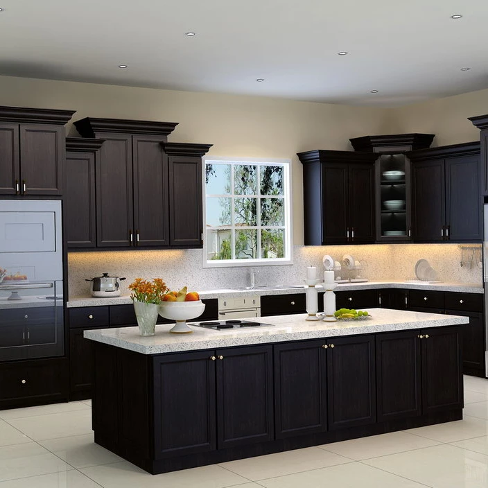 Plywood Solid Birch High End Knock Down Kitchen Cabinets for Wholesaler Projector