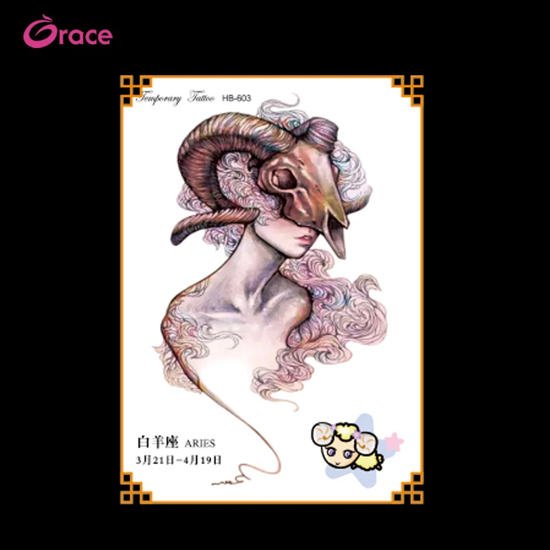 HB 601-700 wholesale Chinese Peking Opera face tattoo sticker arm water transfer skin safe temporary tattoo sticker custom