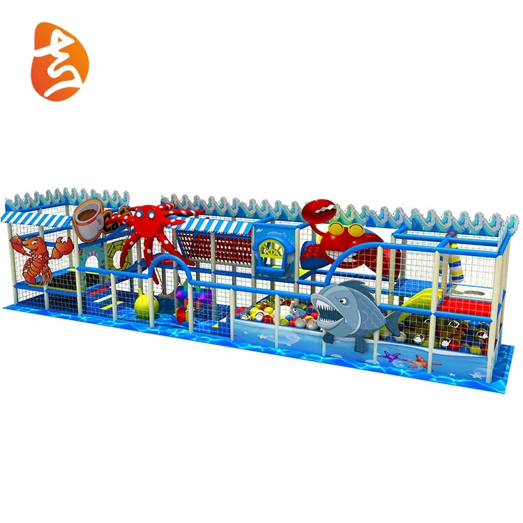 Ocean series multifunction attractive kids indoor playground with ball pool
