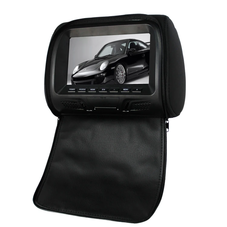 10' headrest monitor for car Black 10 inch cloth pillow bag