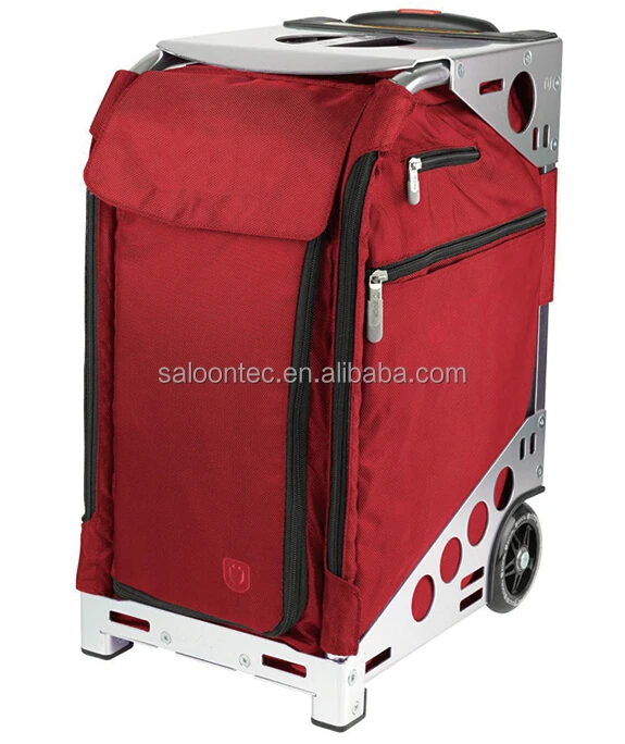 
Zuca Stealth Sport Insert Bag (Black, Black embroidery) with Black Non-Flashing-Wheels Sport Frame 