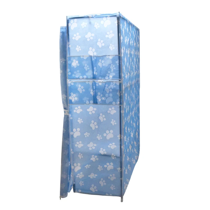 Children Huge size with side pockets non-woven fabric portable bedroom wardrobe colour