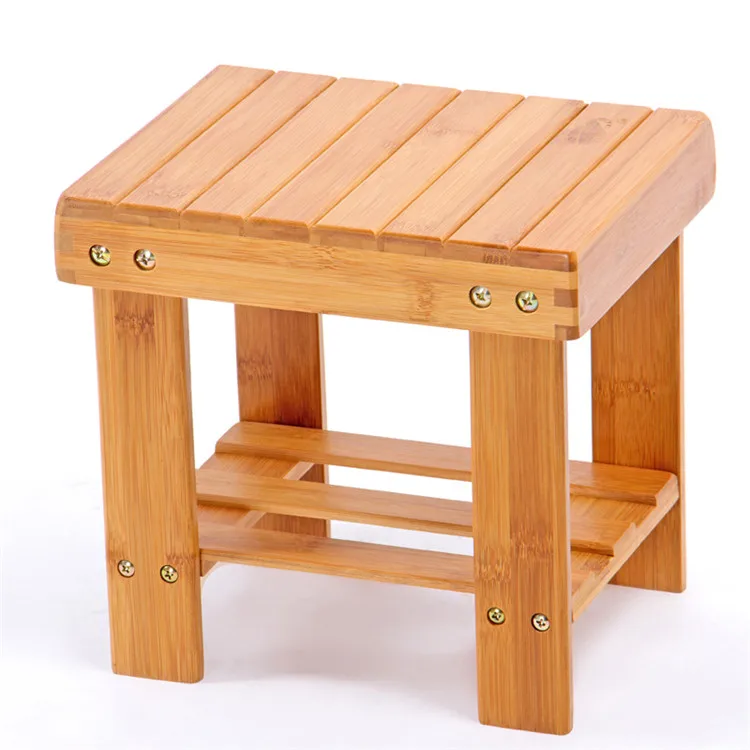 
special products chinese traditional small size cheap OEM bamboo stool 