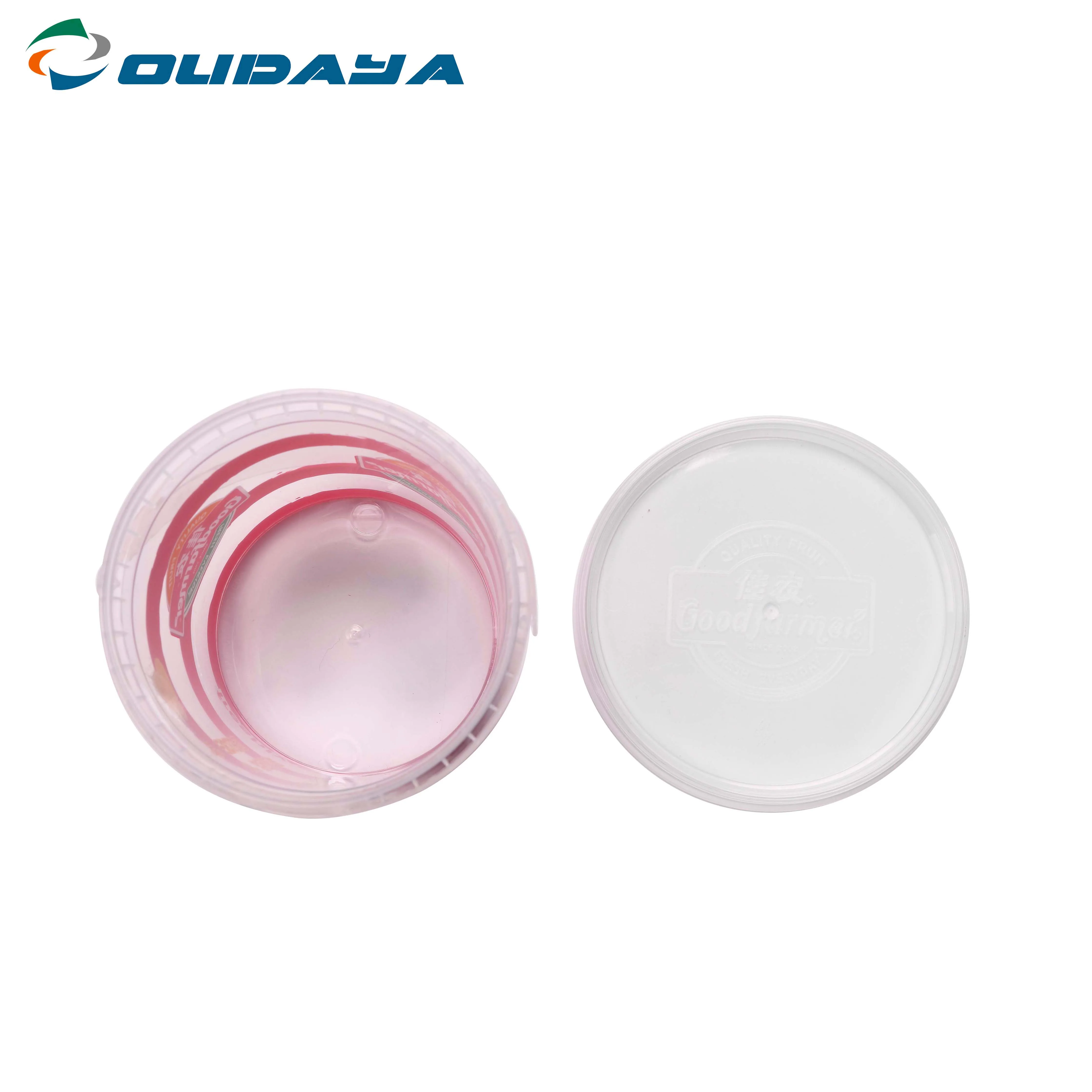 China manufacture round tamper evident food yogurt container ice cream plastic iml container