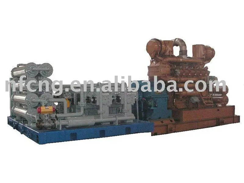 Gas Engine Driving CNG Compressor M-13/15 - 200 For Mother Refueling Station