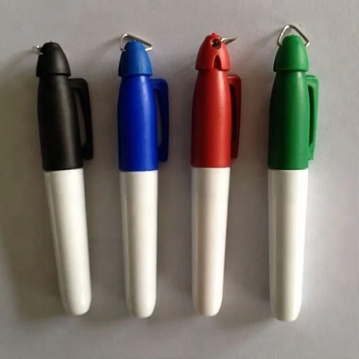 Многоцветная ручка Перманентный мини-маркер с крюком