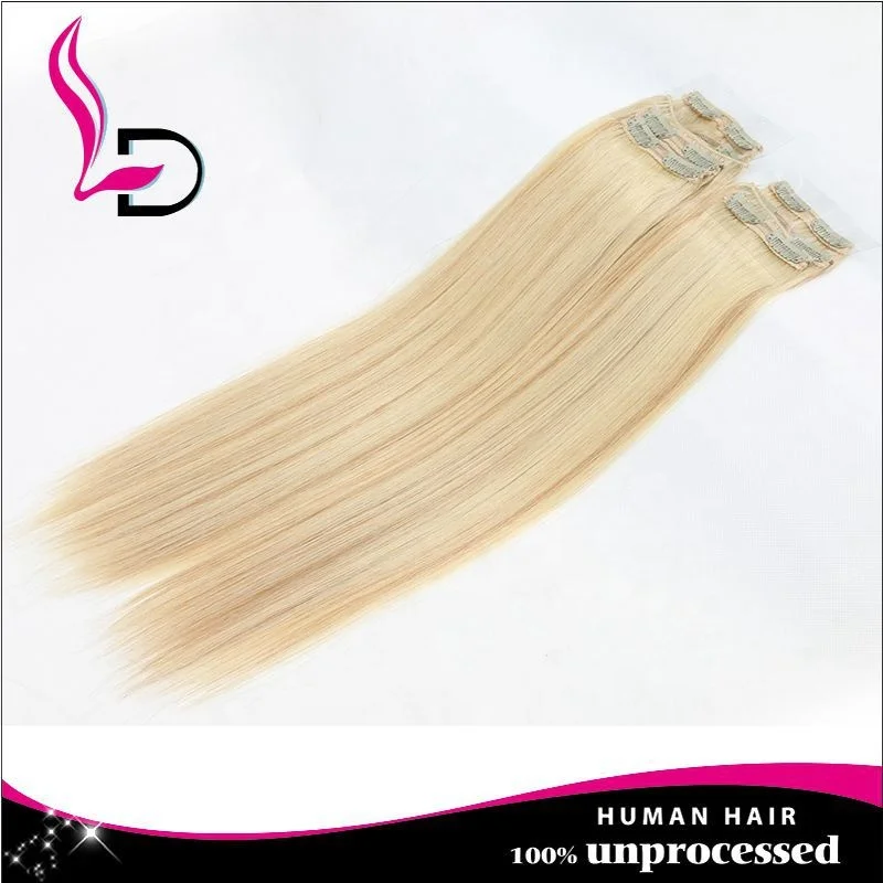 
10a extension cheveux clip silky straight remy human hair extensions clip in honey blonde clip in hair extensions human hair 