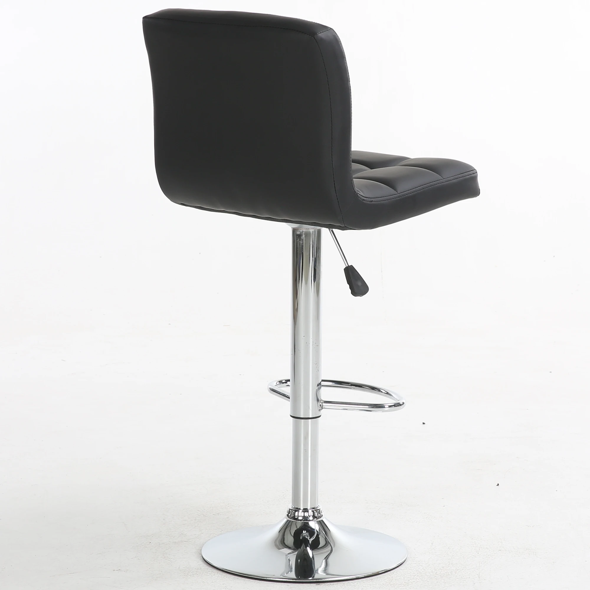 
Modern PU Leather Adjustable Swivel club Barstools Kitchen Counter Square Island Bar Stool 