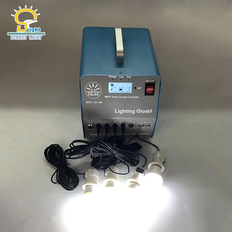 AS 2 Years 30W-30Ah LCD Display solar home kit