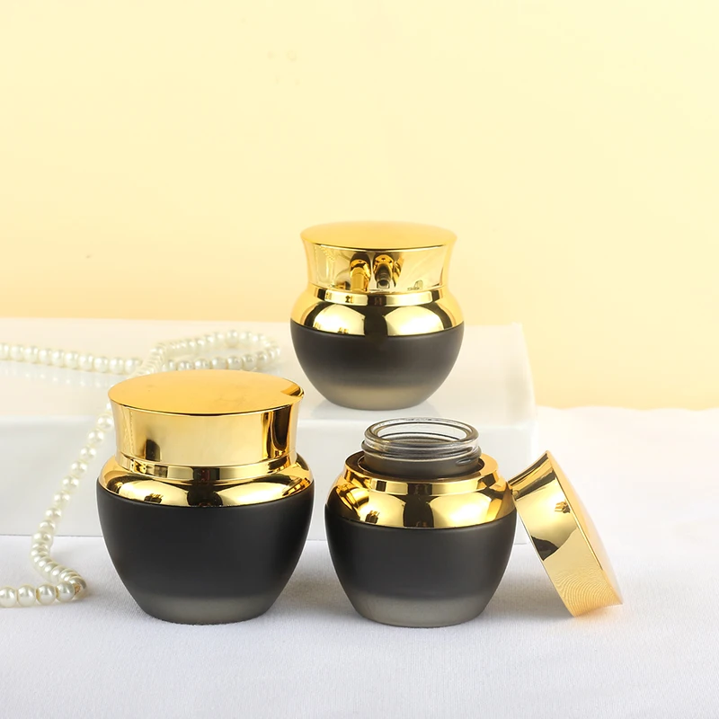 Hot 120ml cosmetic container and 30ml cosmetic package 100ml set glass pump bottle 50g lotion tank