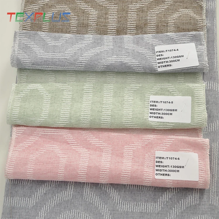 Новый дизайн флокированные дешевые оконные занавески из Италии