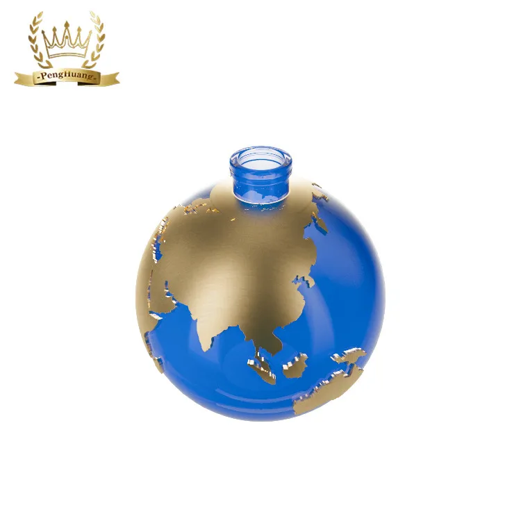 Unique Design Earth Shape 100ml Fancy Empty Glass Perfumes Spray Bottles