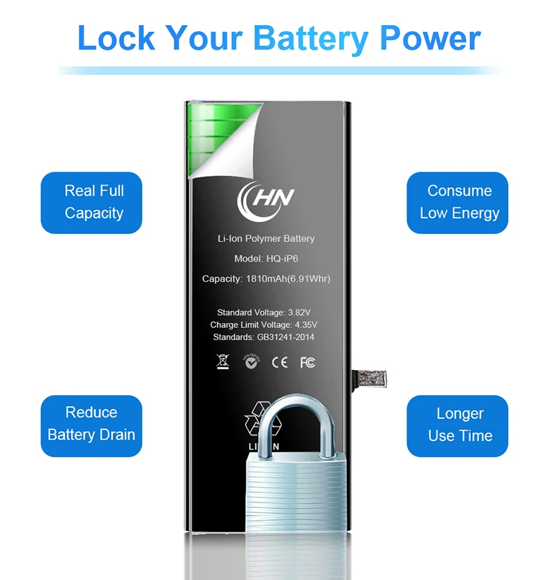 China factory HN wholesale battery for iphone 7 1960mAh replacement original battery for iphone