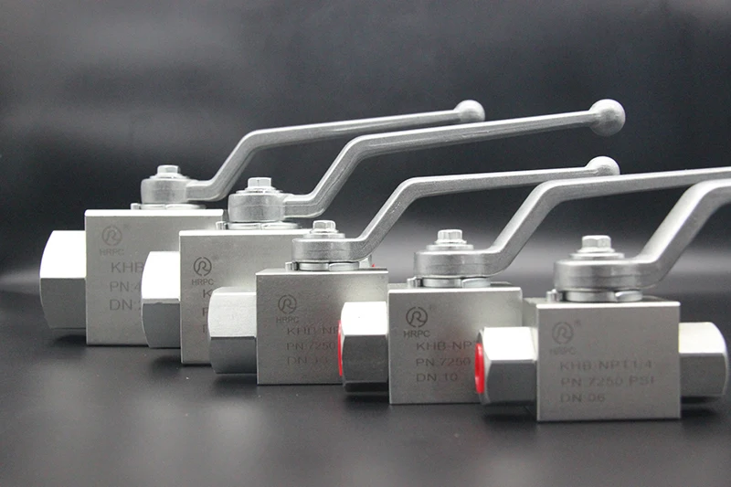 1/2 Inch Npt DN13 2 Way High Pressure Ball Valve 7500PSI Black Oil OEM Standard Steam Hot Oil Stainless Ball Valve Hydraulic