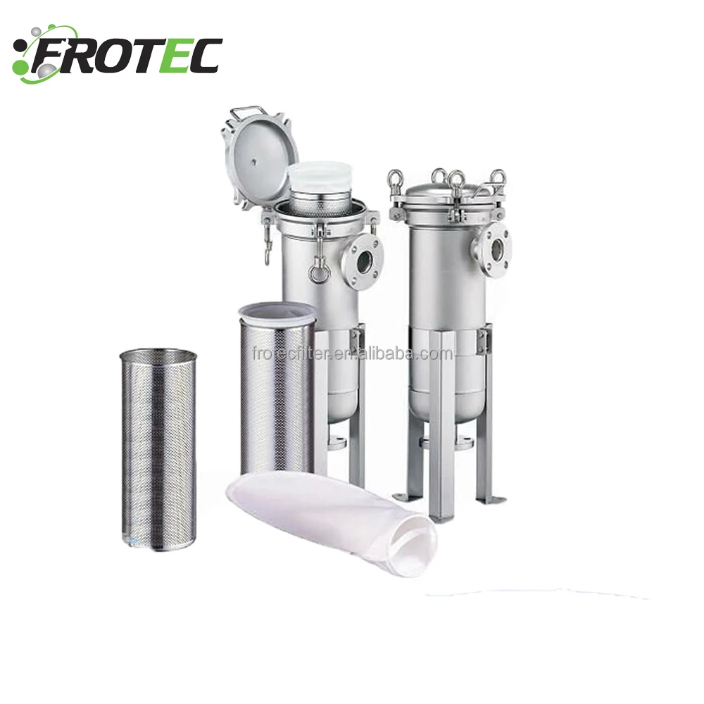 SS304 High Flow Cartridge Filter Housing For Water Treatment/Bag Filter Housing