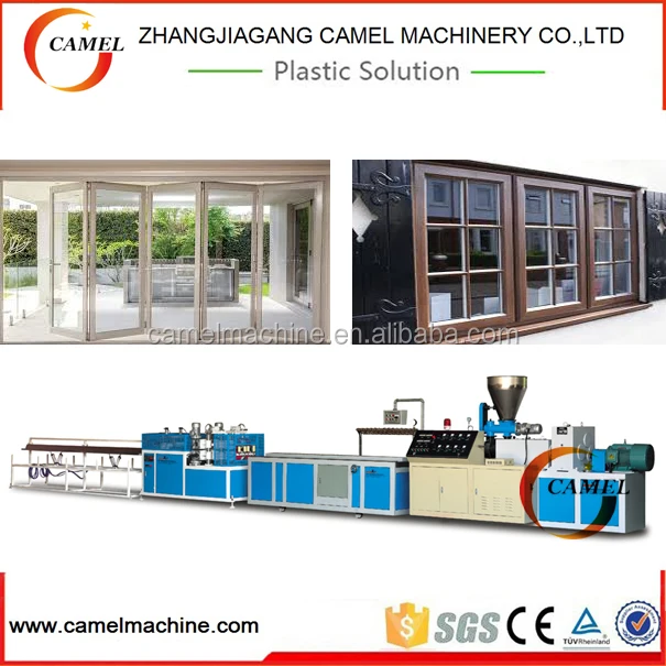 Upvc window, door, frame making machine/pvc profile extrusion line