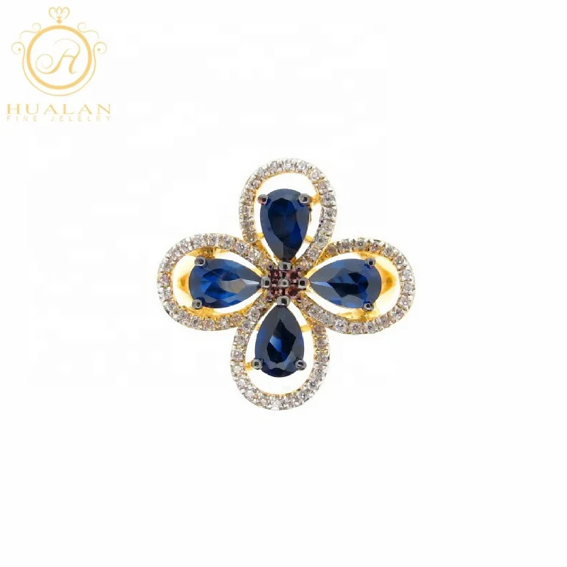 
Women Jewellery Real 925 Sterling Silver Necklace Earring Ring 4 Pieces Jewellery Wax Models 18K Gold Plated Set 