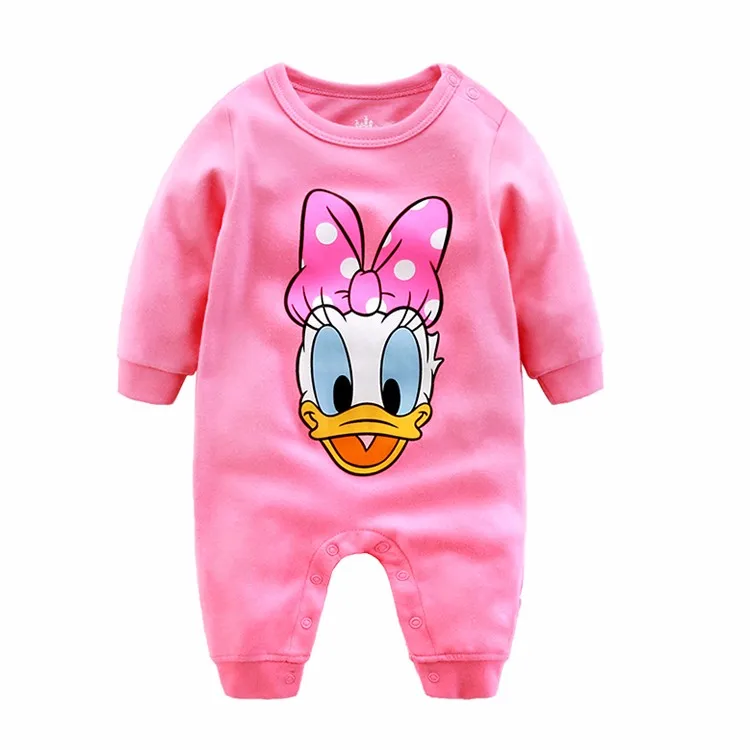 Printed Anime Boys Girls Newborn Baby Clothes Romper