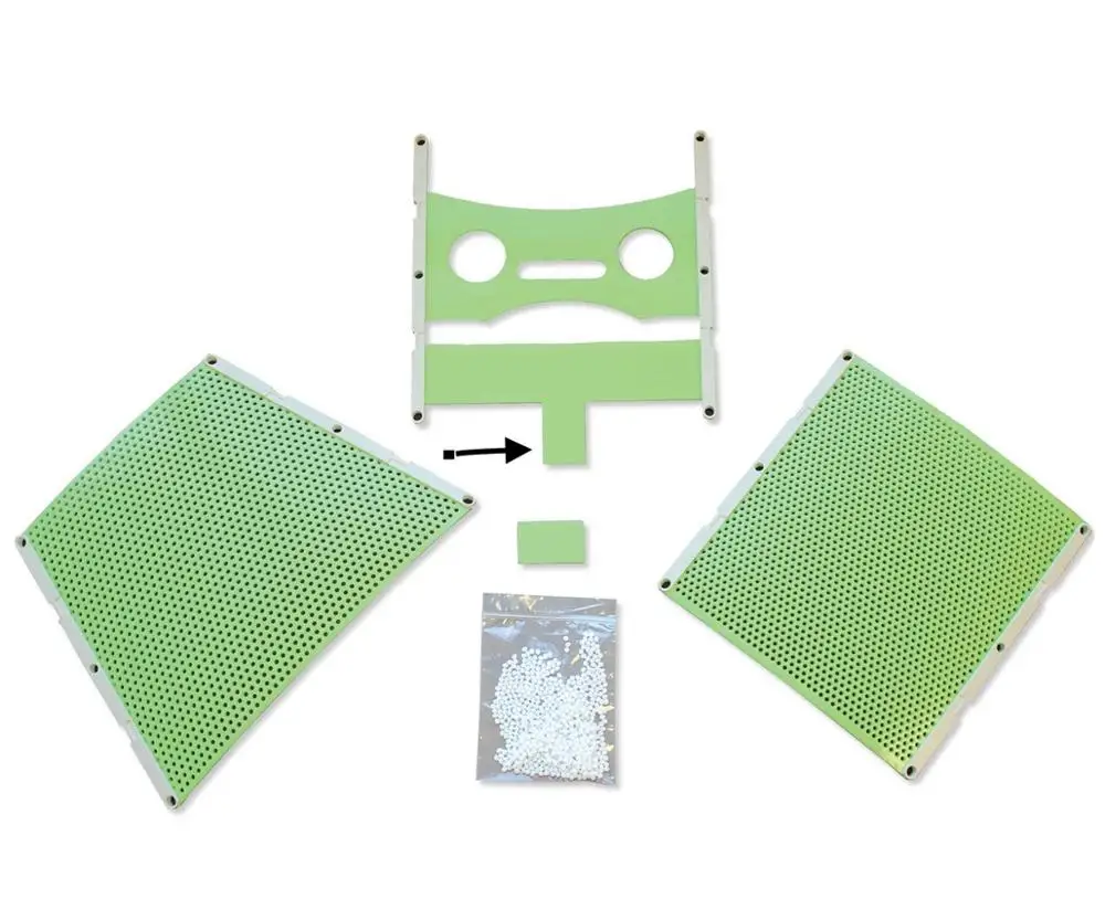 Зеленая Stereotactic маска на голову Klarity для Brainlab системы