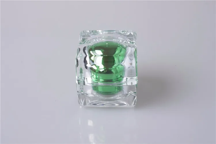 
Luxury Acrylic Gold Cosmetic Square Cosmetic Packaging Face Cream Jars 50g 