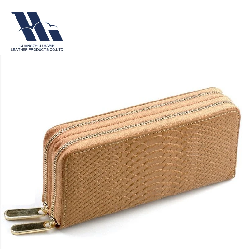 China Manufacturer Wholesale Pu leather Small MOQ Long Wallet Women Wallets Female Lady Bags Zipper Purse