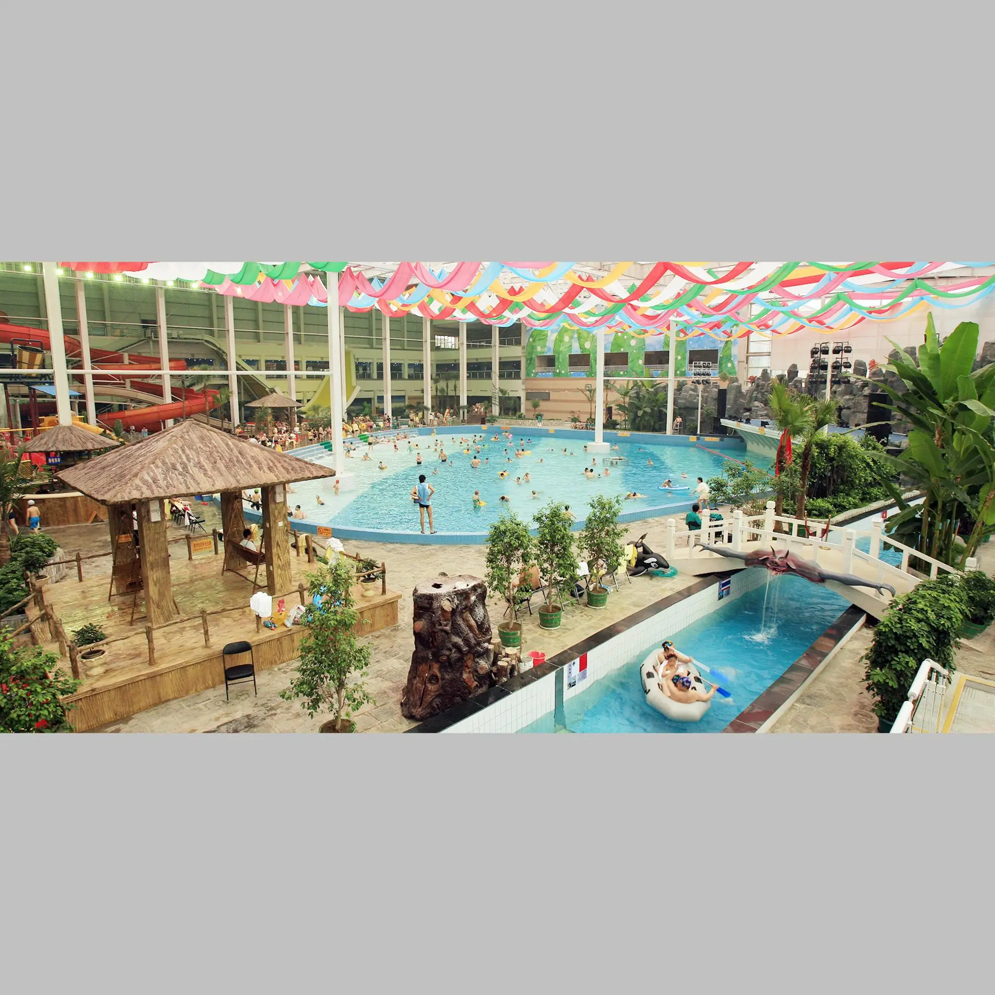 Artificial family lazy river for water park equipment