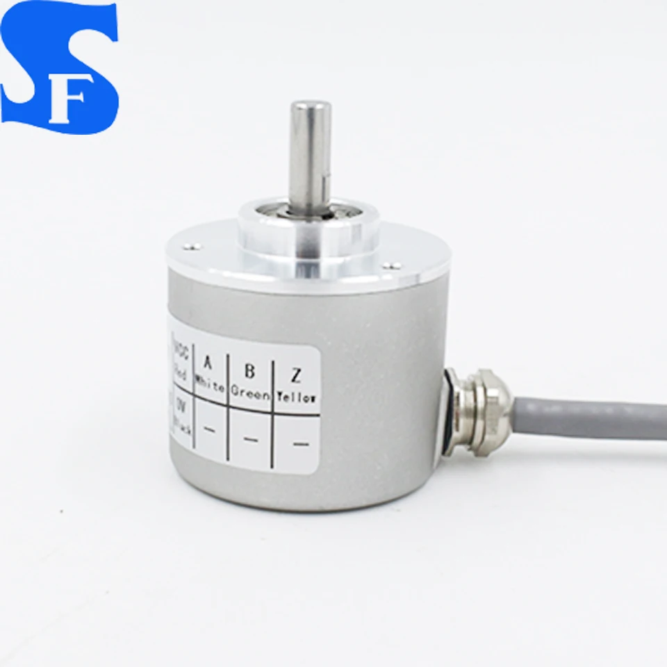 6mm shaft 2500ppr high resolution solid shaft optical incremental rotary encoder