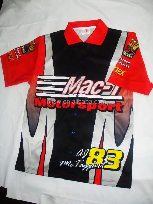Pit Crew Shirts Team Shirts Sublimated Racing Shirts