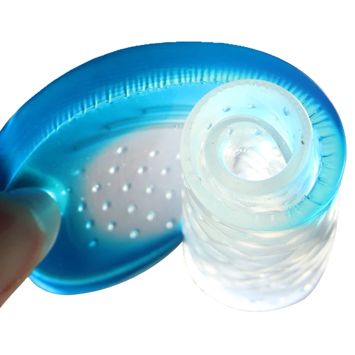 ZRWE08B New orthotic Silicone gel adhesive insoles 3/4 shoe inserts