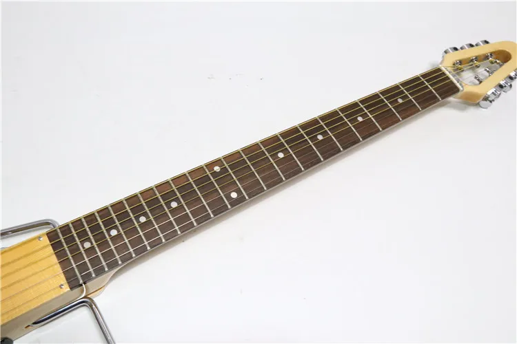 Wholesale custom brand 6 strings Maple wood headless travel electric guitar