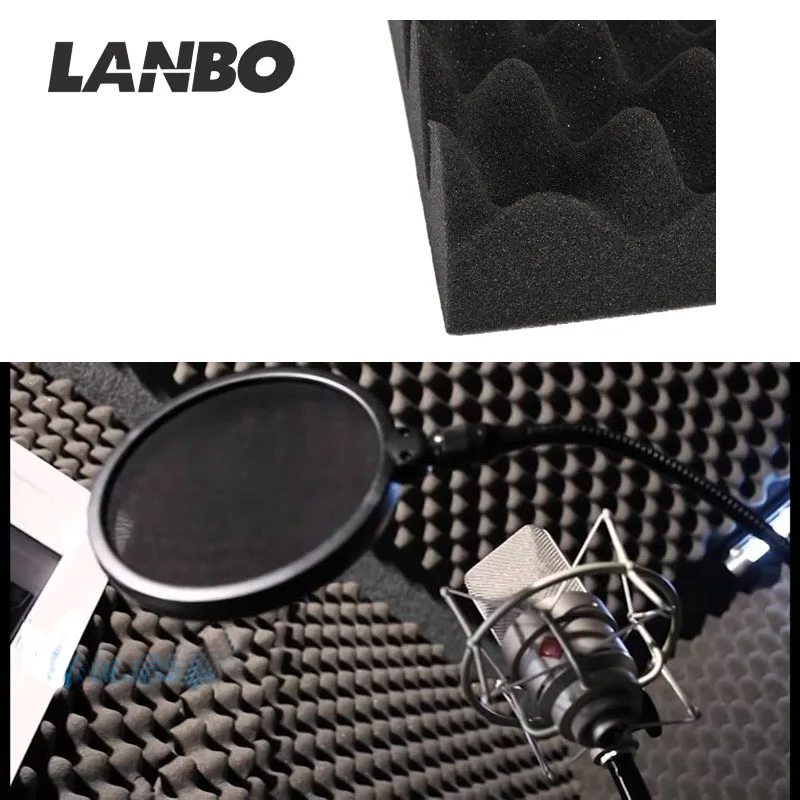 Lanbo acoustic foam ,Studio recording room approproative music room noise reduction foam lowes
